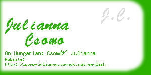 julianna csomo business card